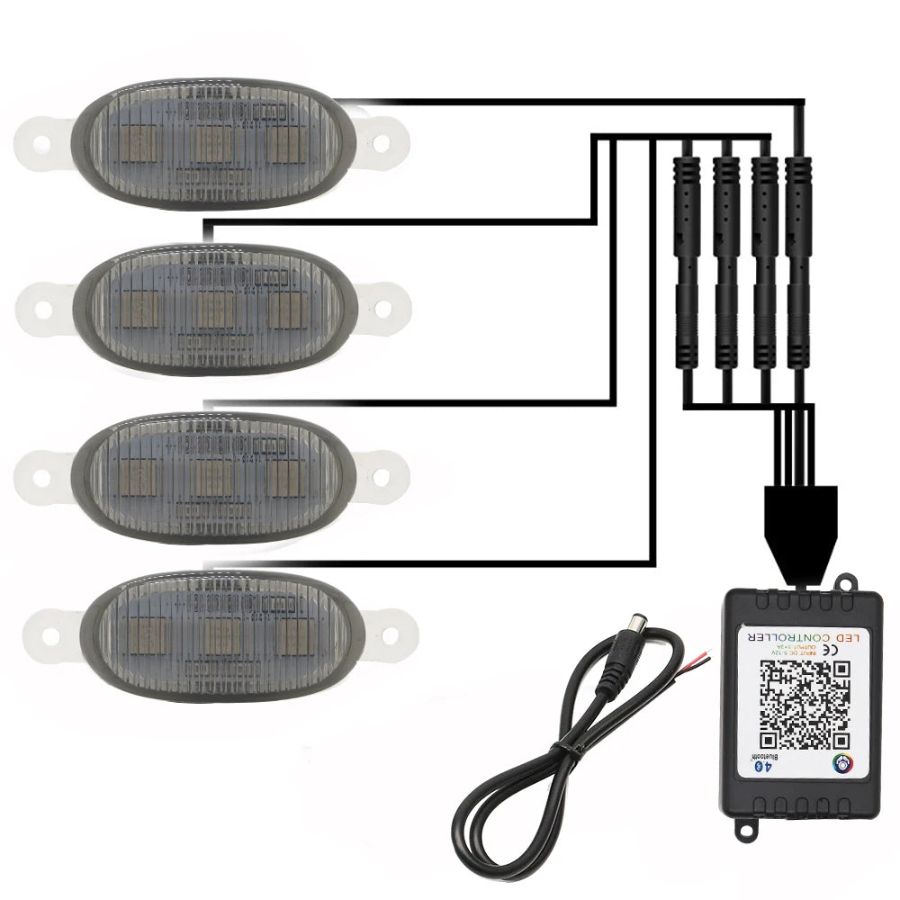 Car Grill Warning Signal Lights