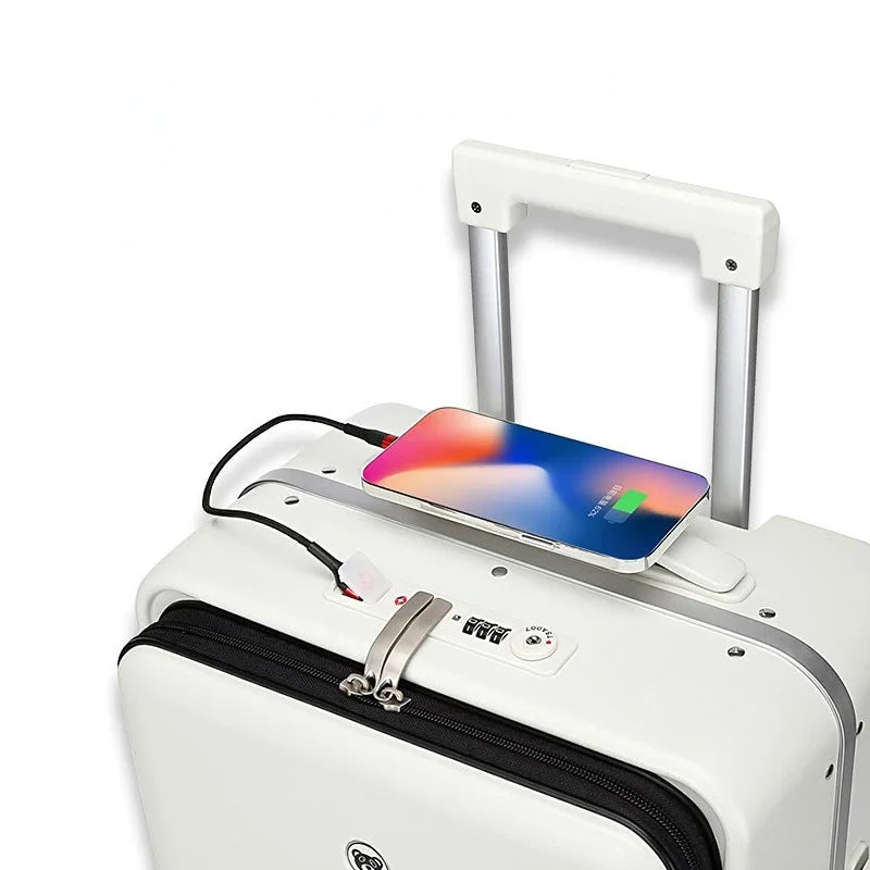Wheels Front open Rolling Luggage