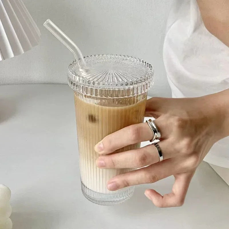 Japanese Stripe Glass Cup Set 375ml