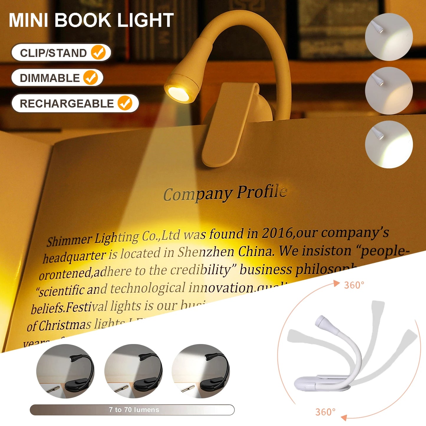 LED Portable Book Light