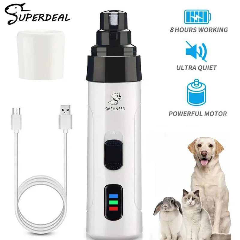 Painless USB Charging Dog Nail Grinder