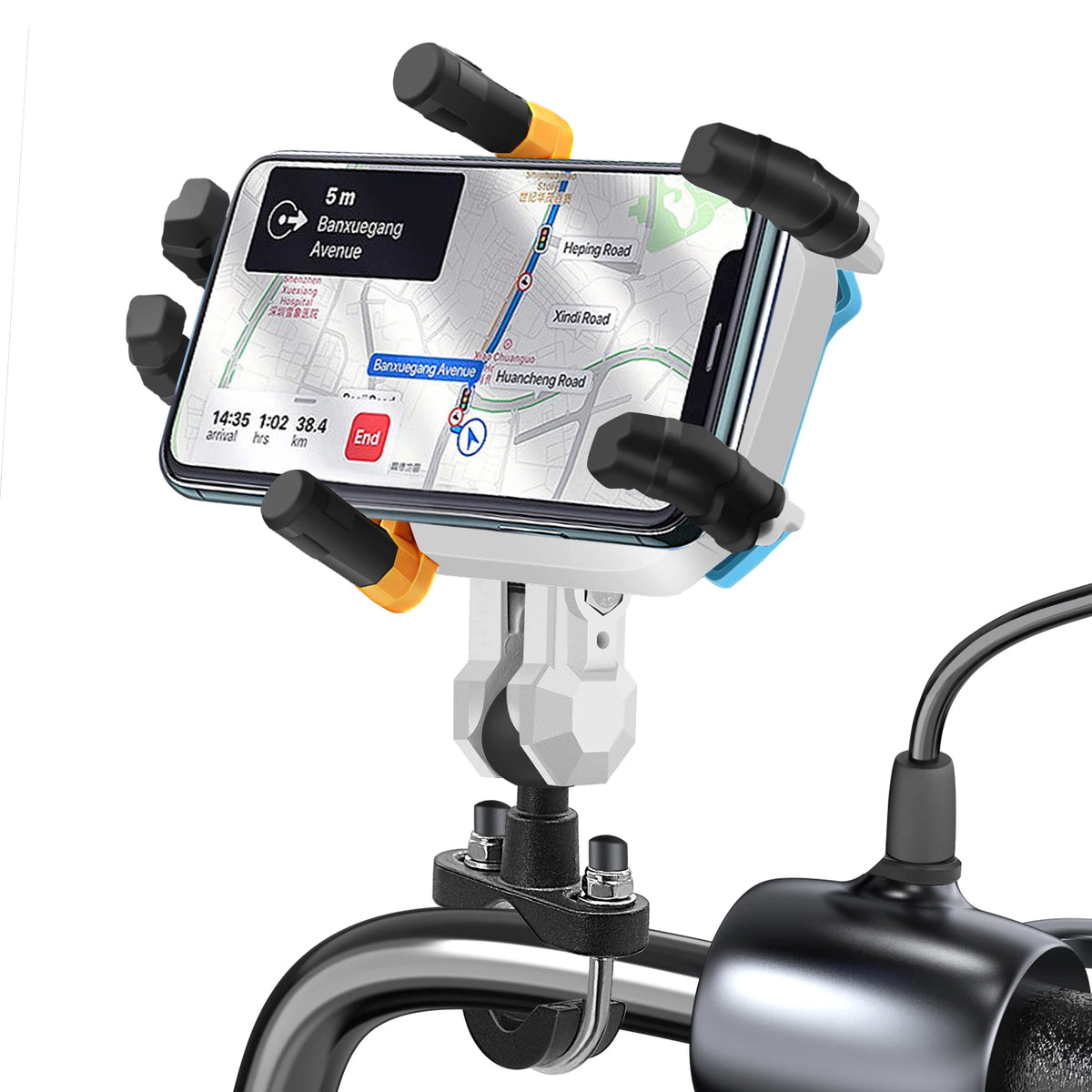 Motorcycle Handlebar Support GPS Holder