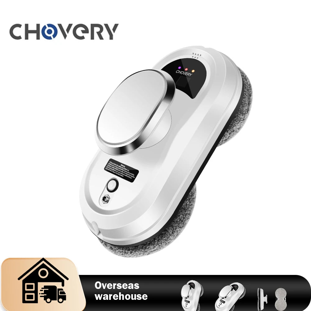 Robot vacuum window cleaner
