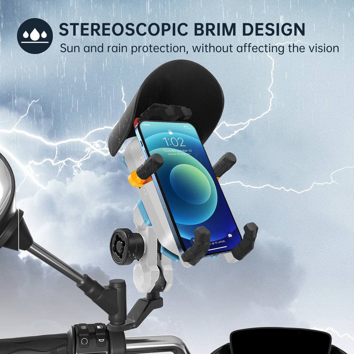 Motorcycle Handlebar Support GPS Holder