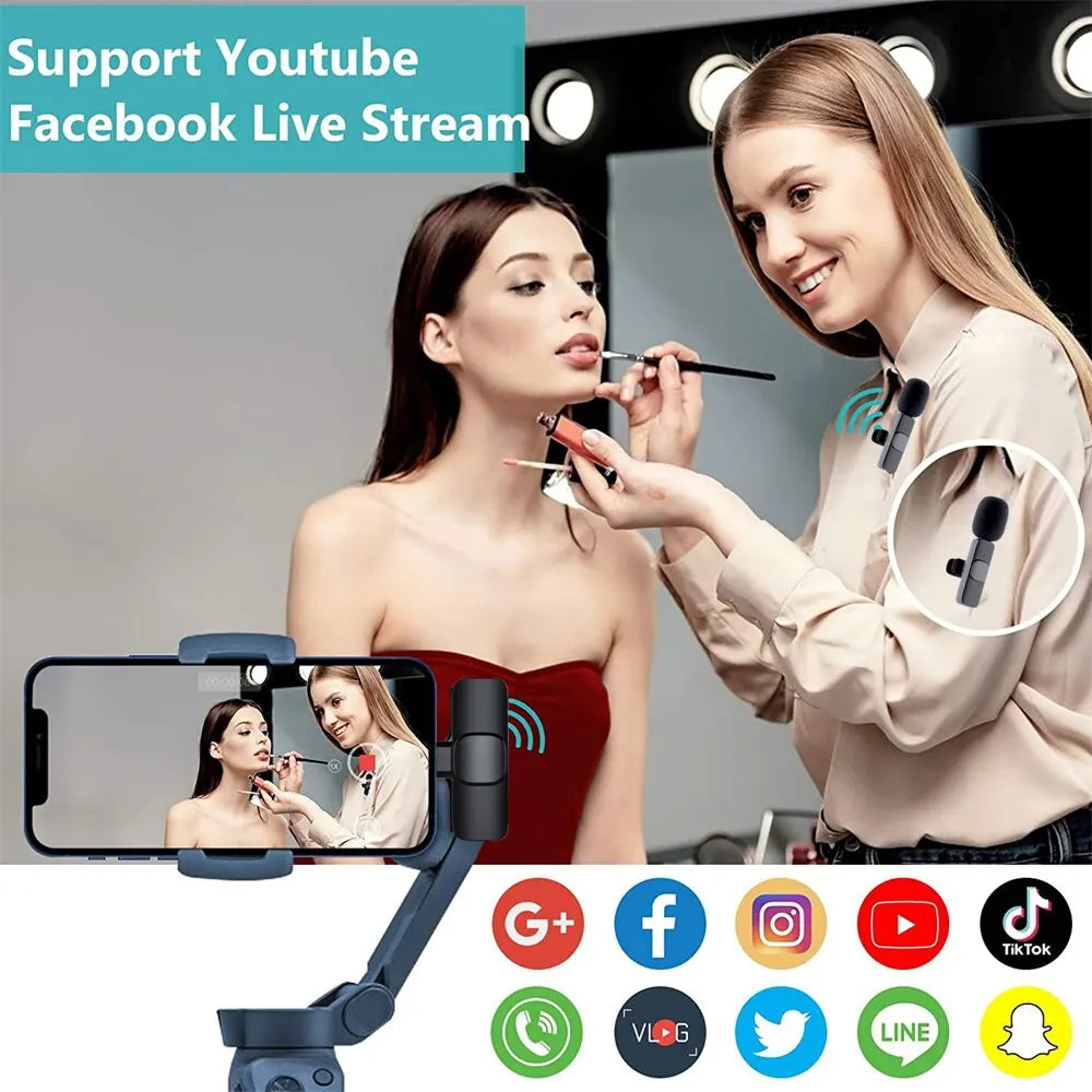 GAMINJA Wireless Mini Lavalier Microphone