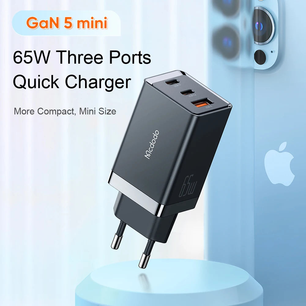GaN5 mini 65W USB C PD Fast Charger
