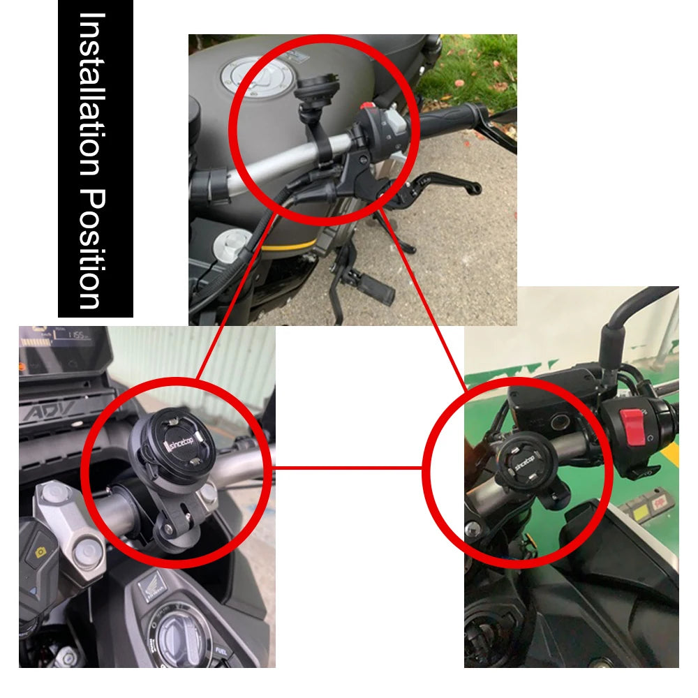 Motorcycle anti-shock phone bracket