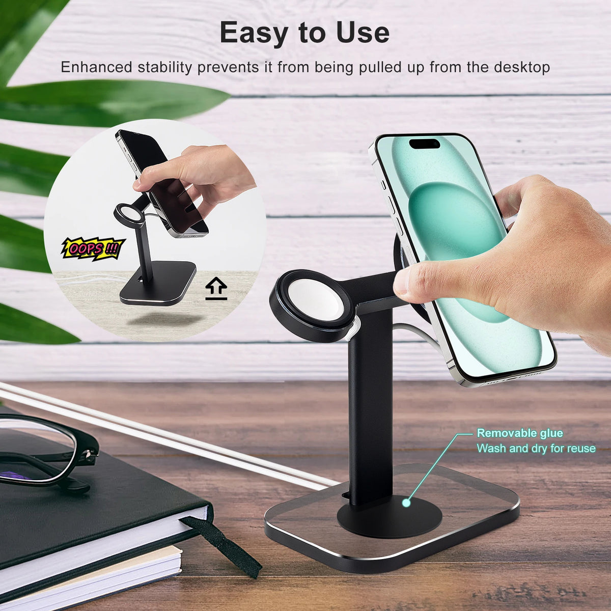 Adjustable 2 in 1 Phone Charging Stand
