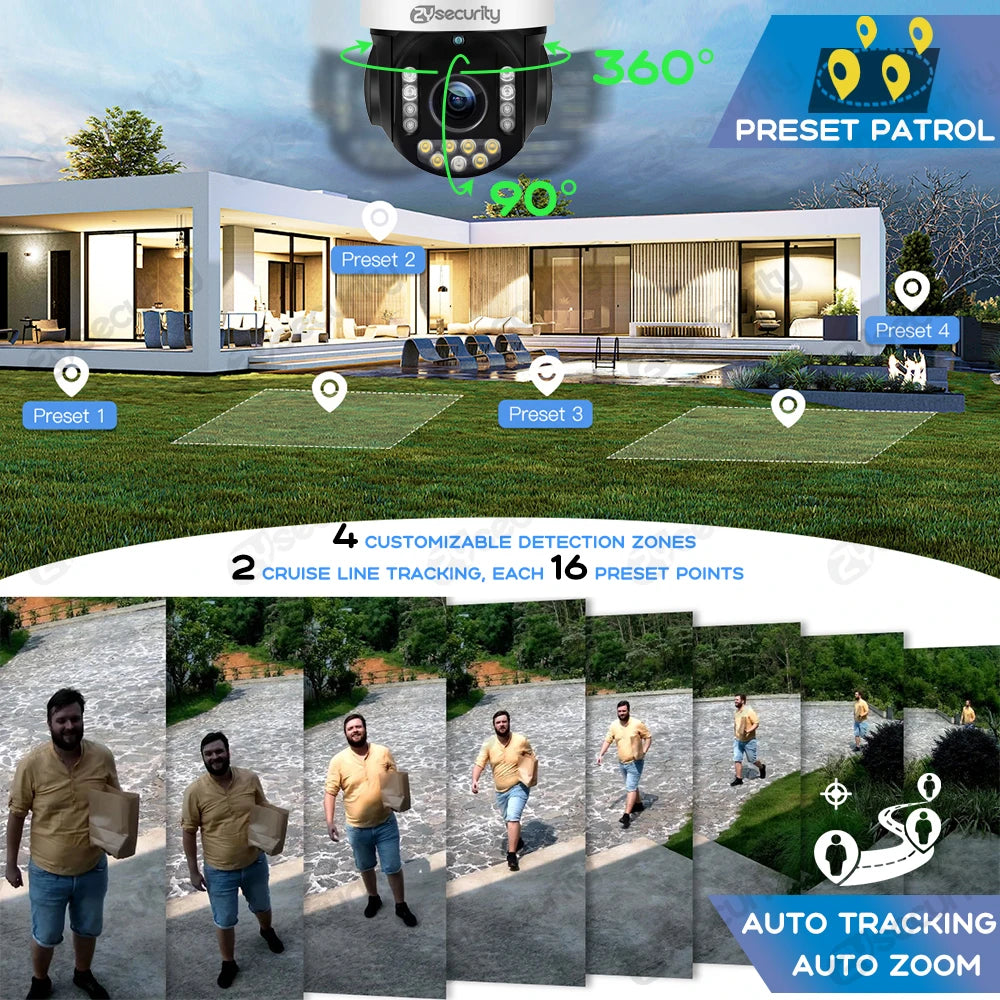 WiFi Auto Tracking Speed Dome Cameras