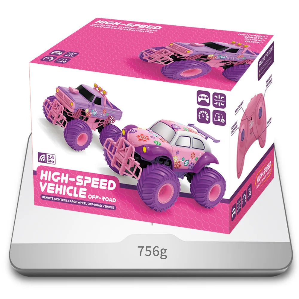 Pink Rc Remote Control Car