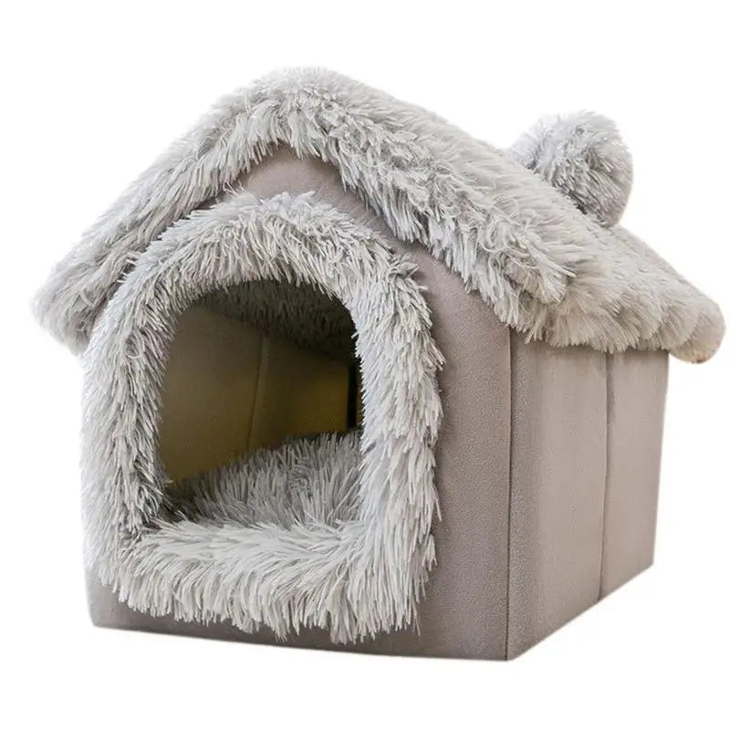 Winter Cat Cave Bed Kennel
