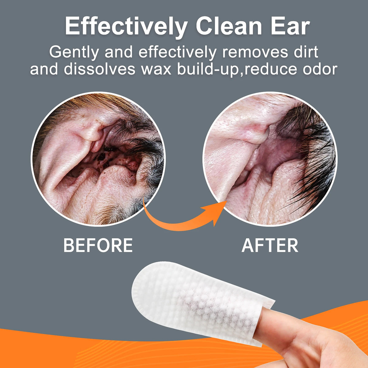 Pet Ear Cleaner Finger Wipes