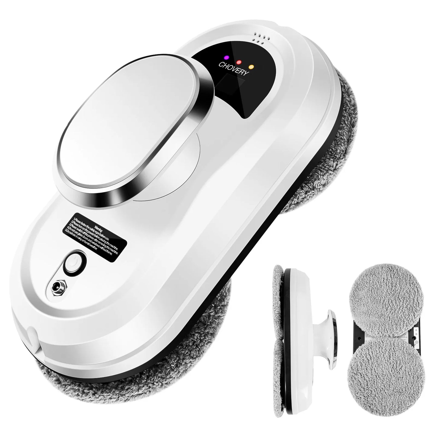 Robot vacuum window cleaner