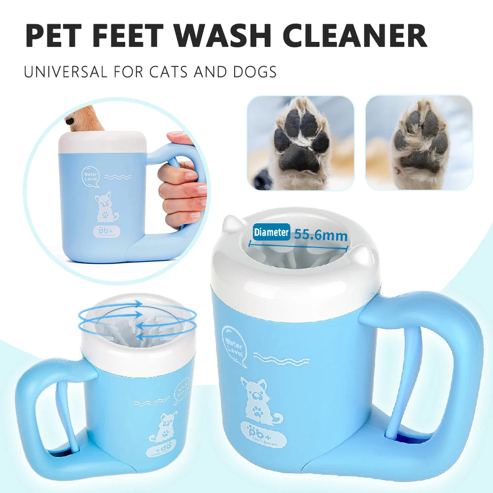 Dog Foot  Soft Silicone Paw Cleaner Cup