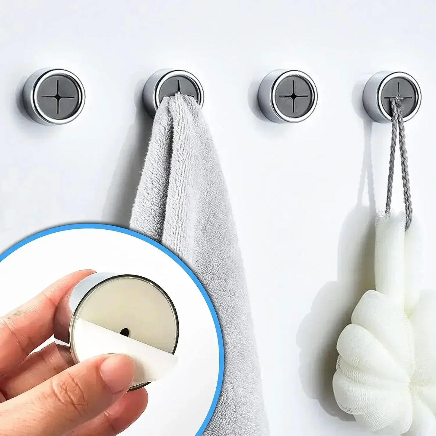 Adhesive Wall-Mounted Towel Holder