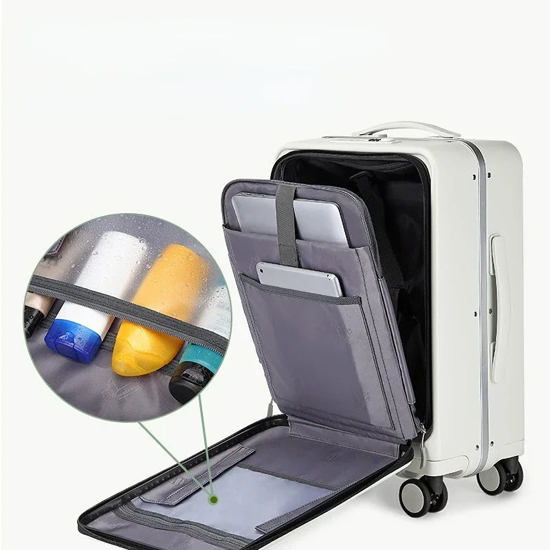Wheels Front open Rolling Luggage
