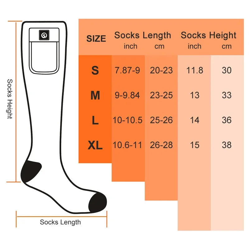 Electric Heated Outdoor Socks