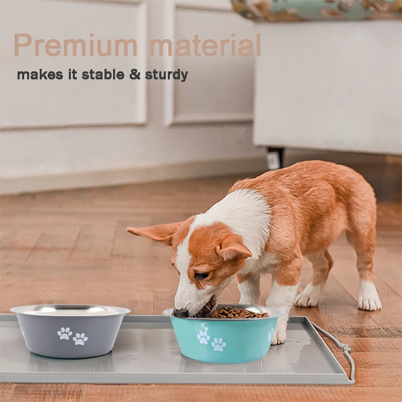 Stainless Steel Non-Slip Pet Bowls
