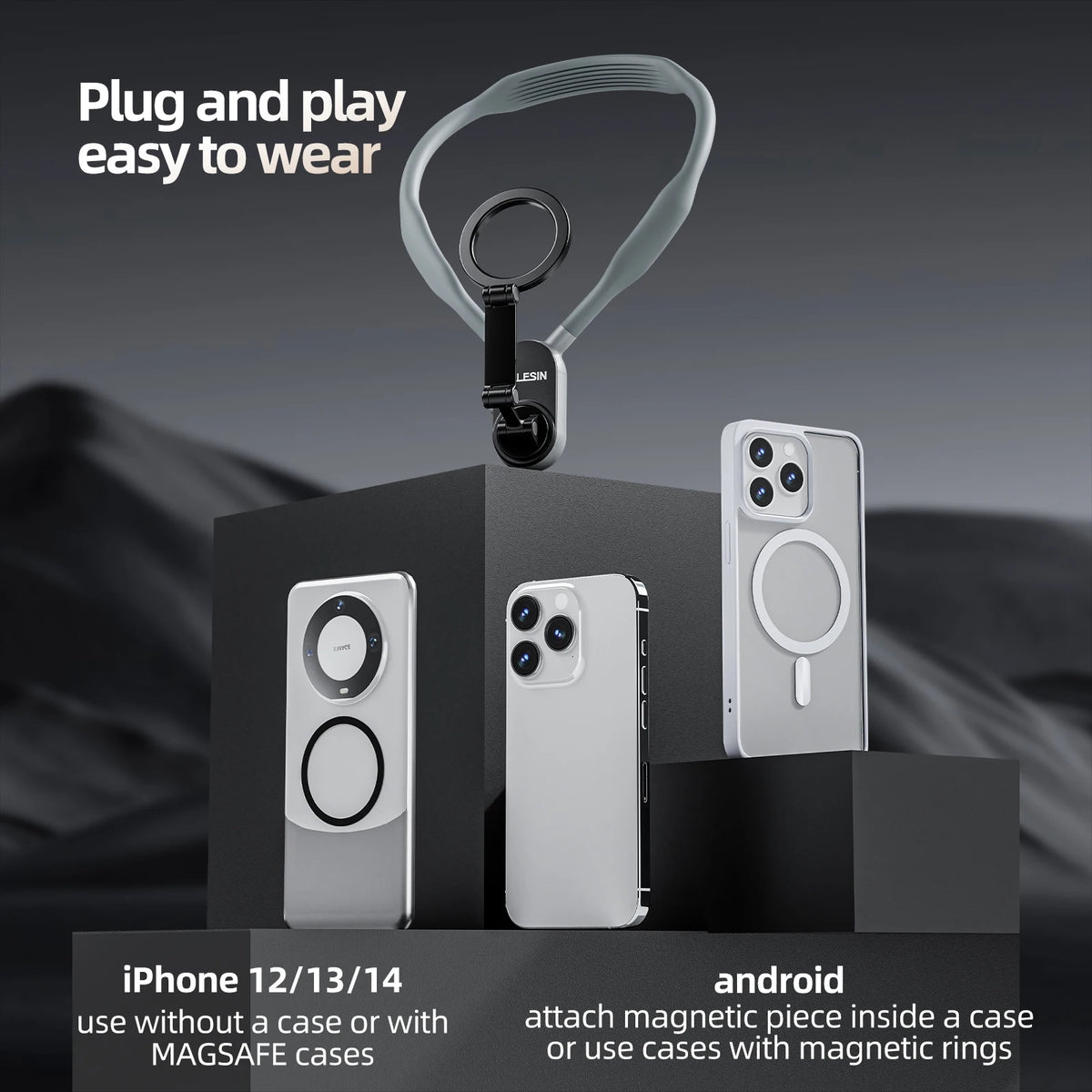 Magnetic Neck Mount Quick Release Hold