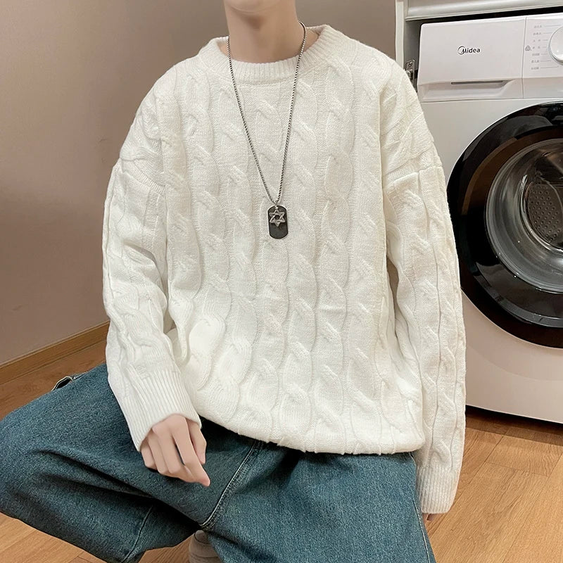 Men Crewneck Lazy Style Sweater
