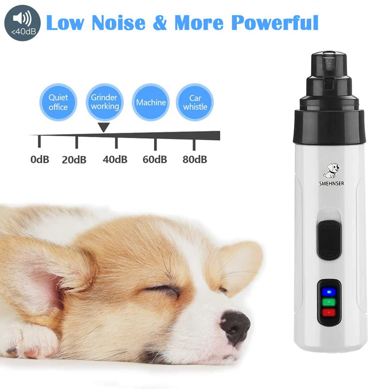Painless USB Charging Dog Nail Grinder