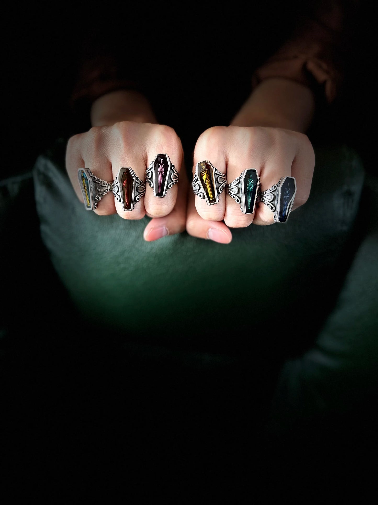 Stainless Steel Punk Biker Mummy Ring