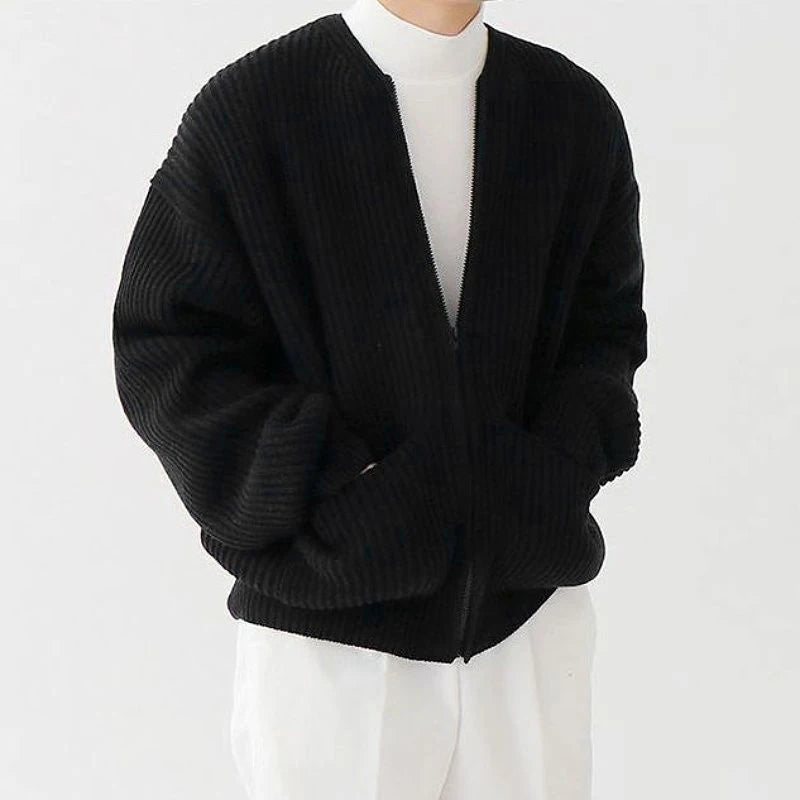 Winter Solid Color Simple Cardigan Coat
