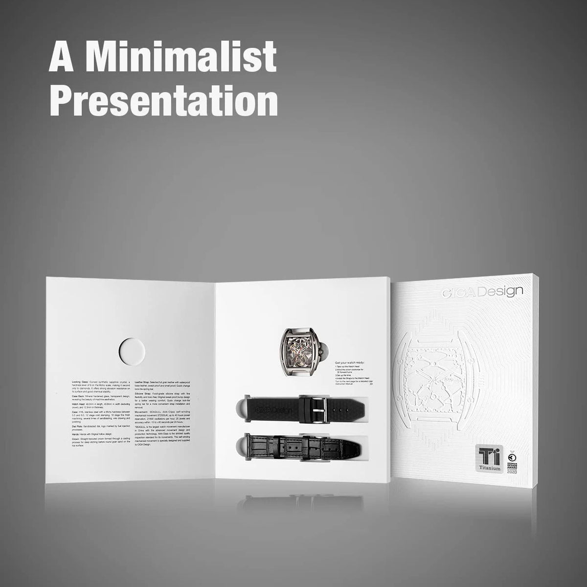 Titanium Case Skeleton Mechanical Watch