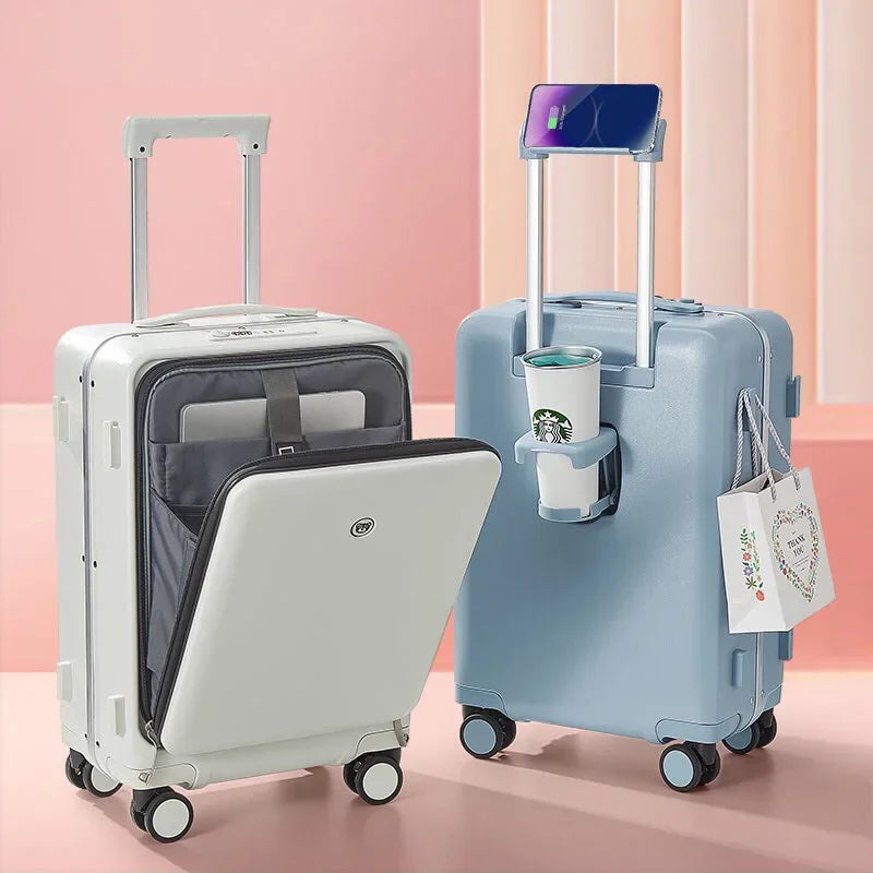 Wheels Front open Rolling Luggage