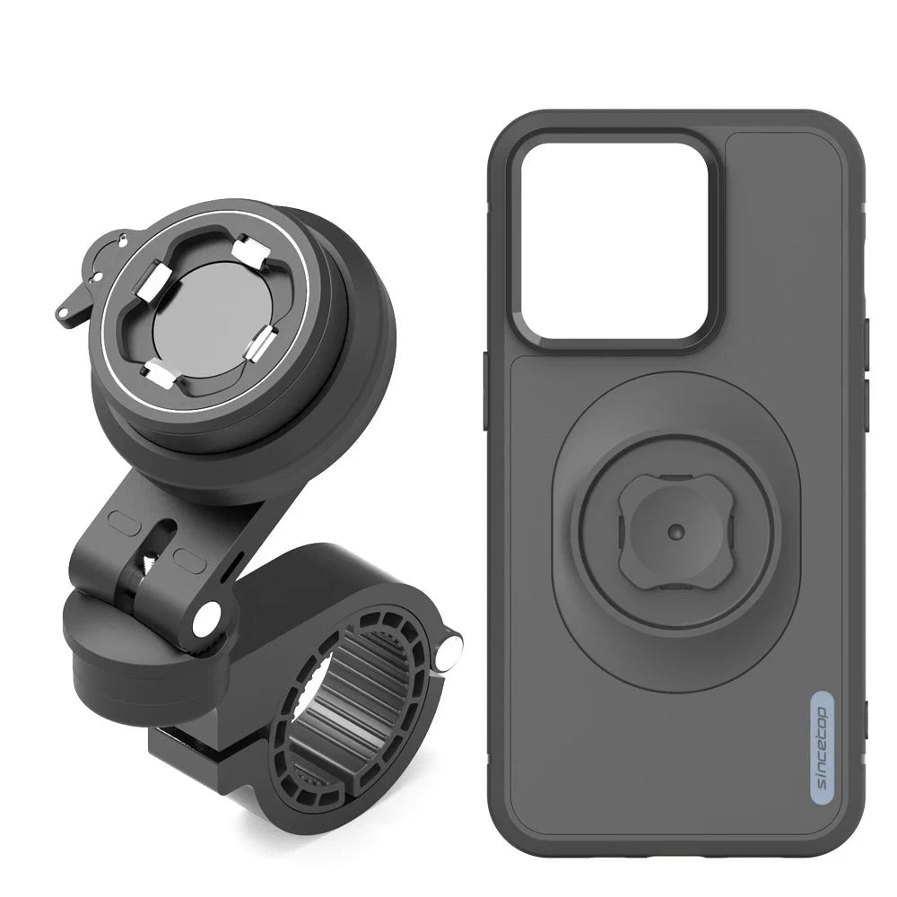 Motorcycle anti-shock phone bracket