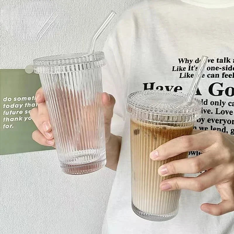 Japanese Stripe Glass Cup Set 375ml