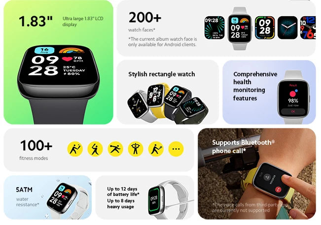 Global Version Bluetooth Phone Call Watch