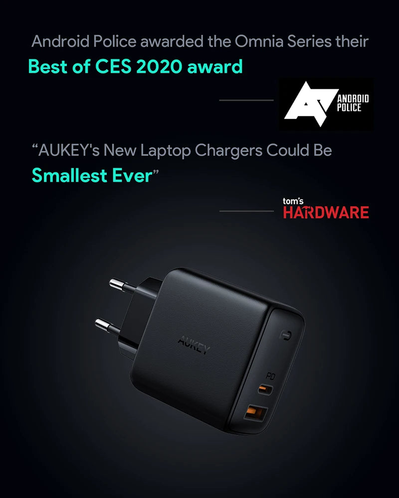 US EU Plug 65w Fast Wall Charger