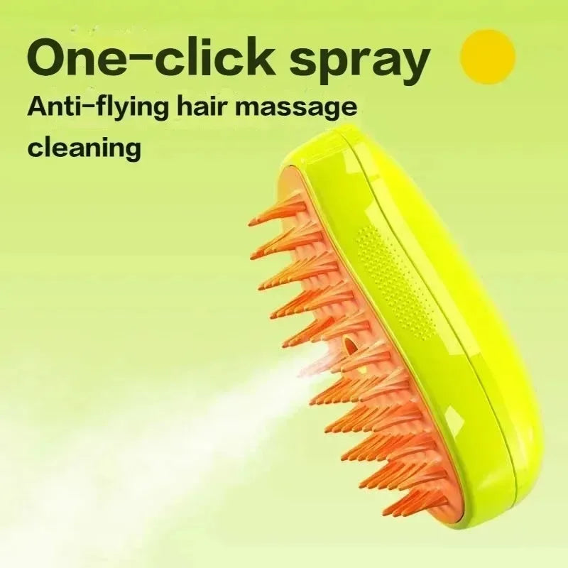 3-In-1 Professional Dog Steam Brush