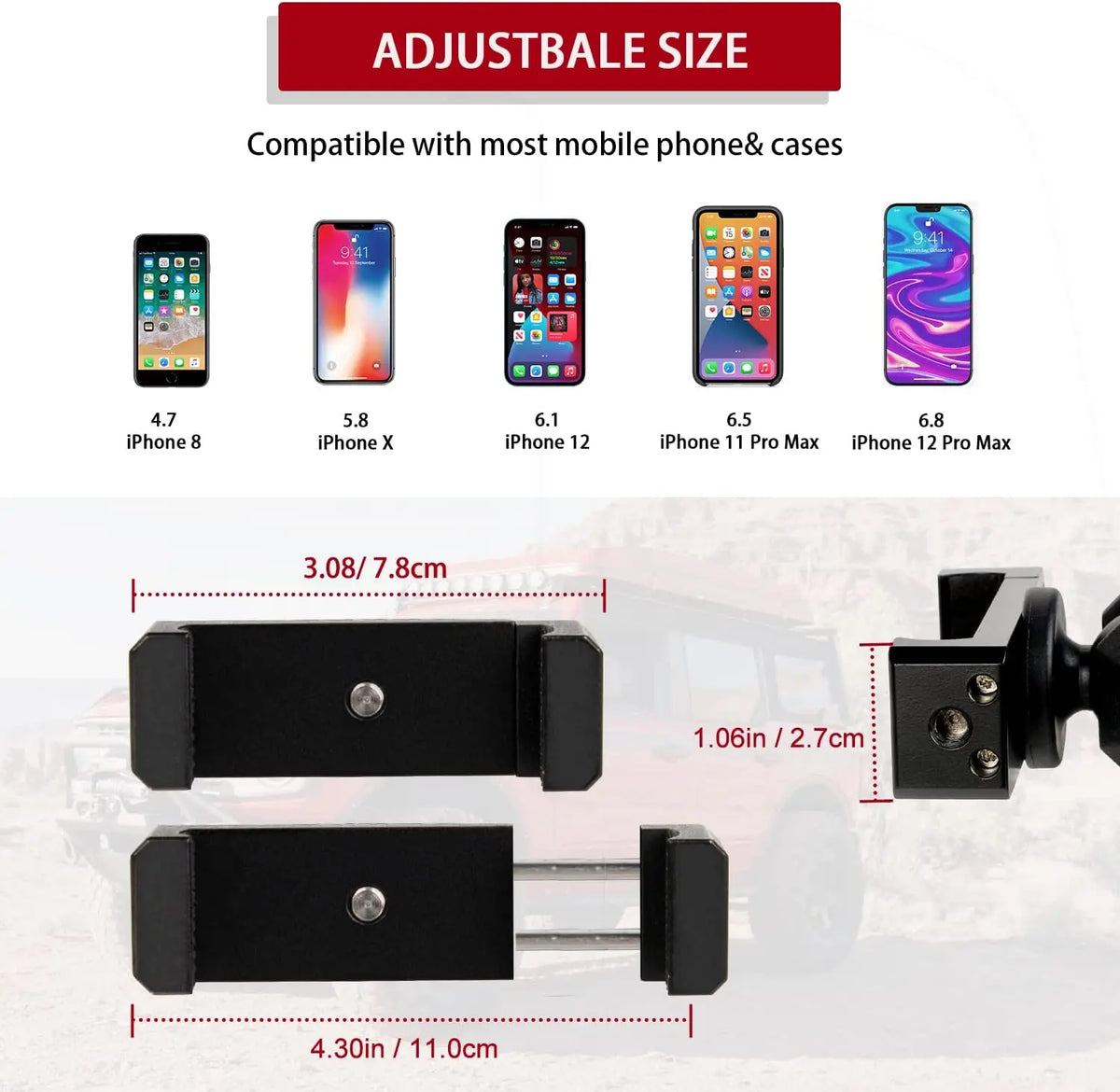 Car Dashboard Cell Phone Mount