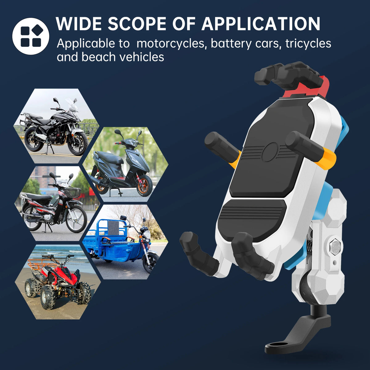 Motorcycle Handlebar Support GPS Holder