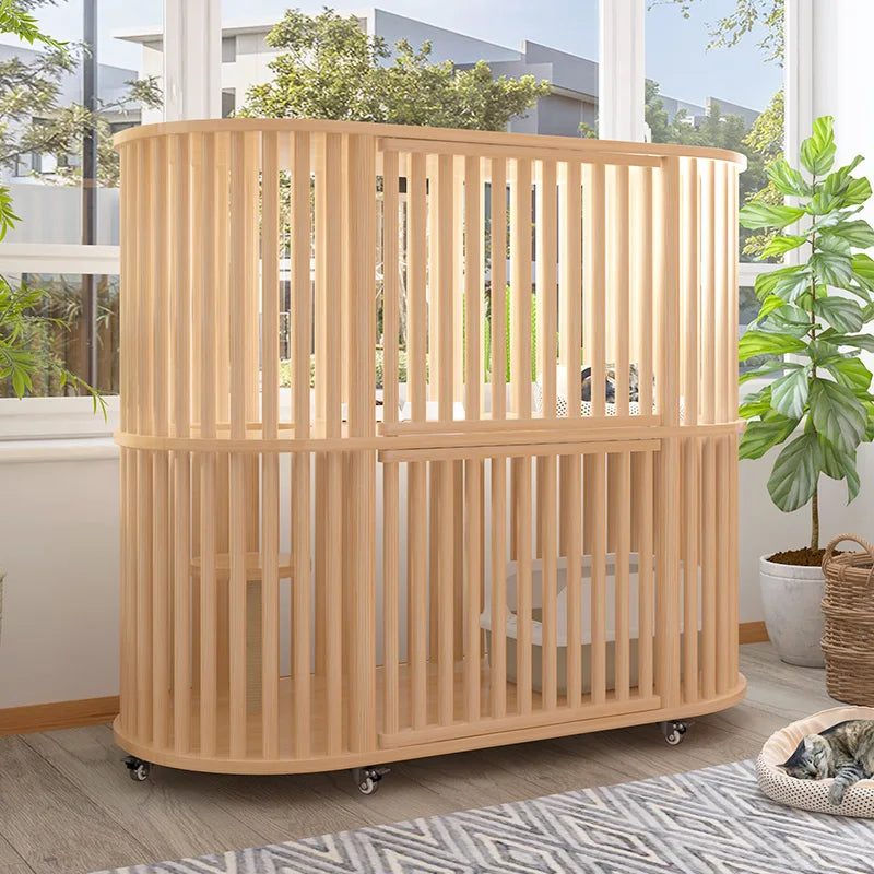 Solid Wood Cat Cage