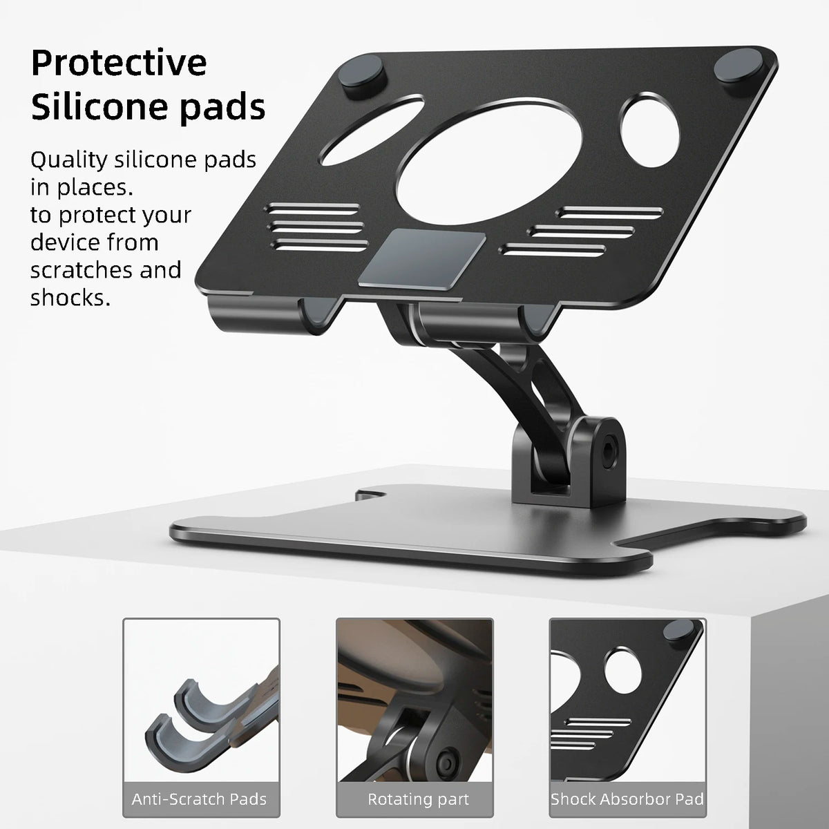 Dual Axis Fold Office Desktop Stand