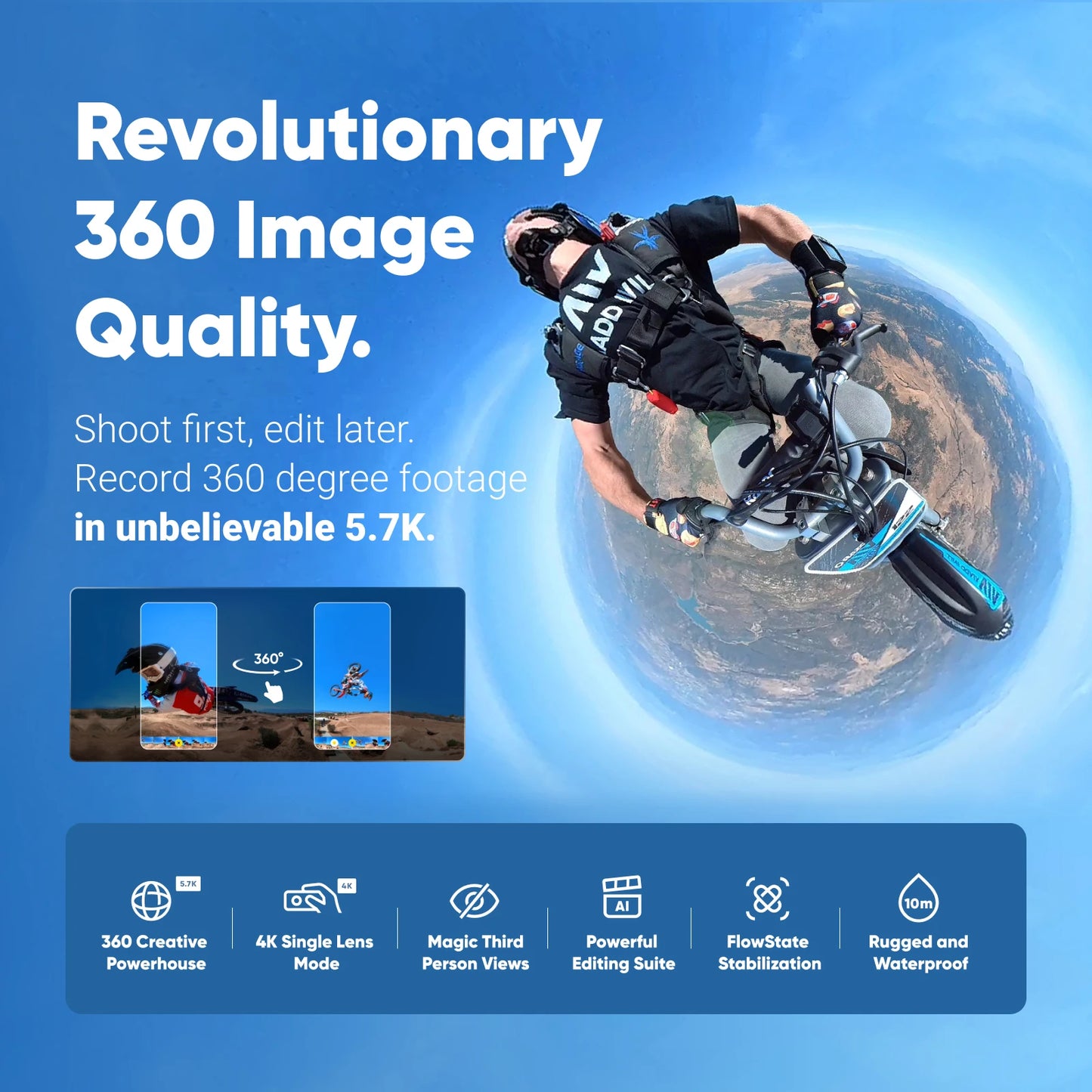 Insta360 X3 2023 Sports Action Camera