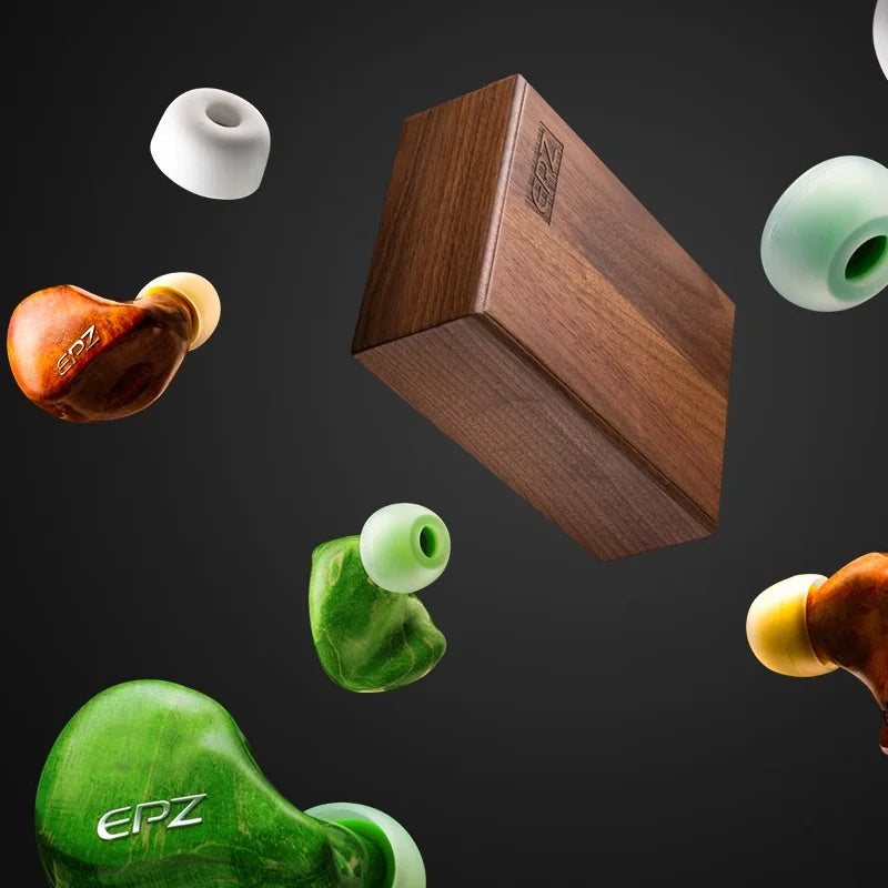 Wooden Cavity Wired Earphones