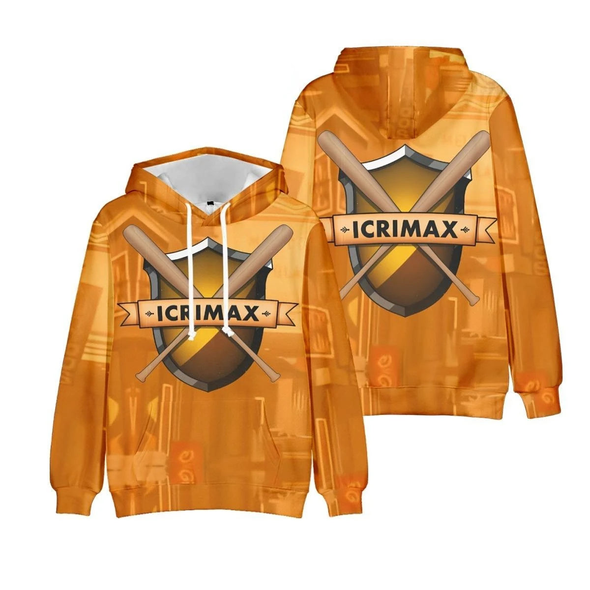 Men Oversized Long Sleeve Hooded Sweatshirt