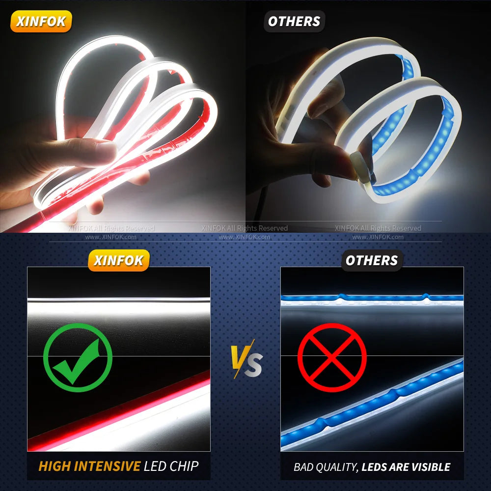 XINFOK Universal LED Car Hood Lights
