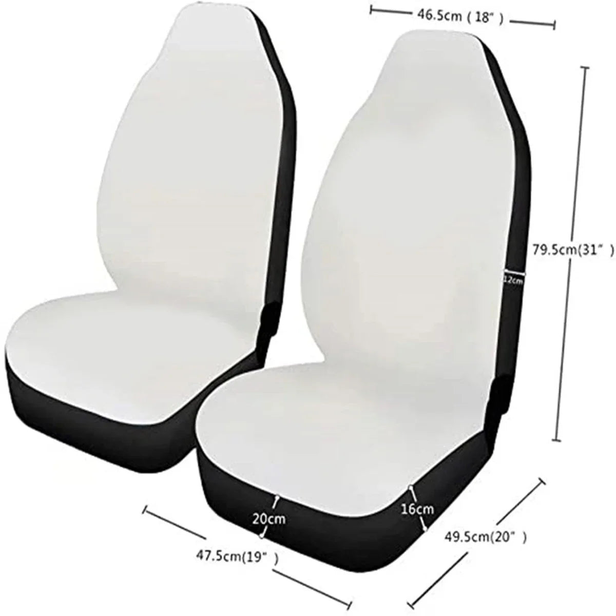 Car 3D Wolf Pattern Seat Cover Set