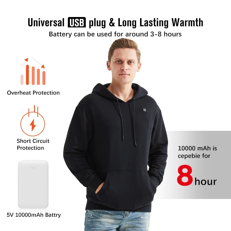 Autumn men USB Heated jacket