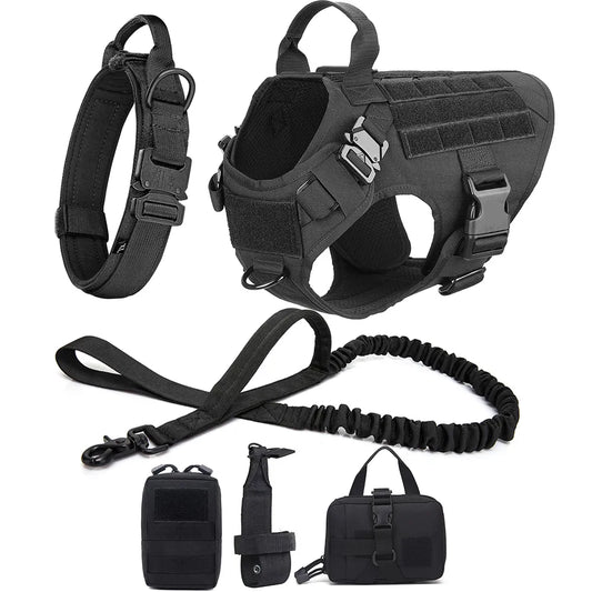 Military Dog Harness Leash Set