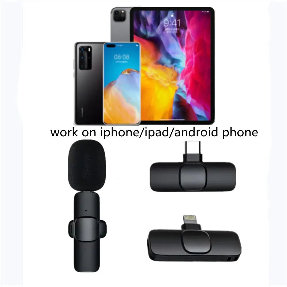 GAMINJA Wireless Mini Lavalier Microphone