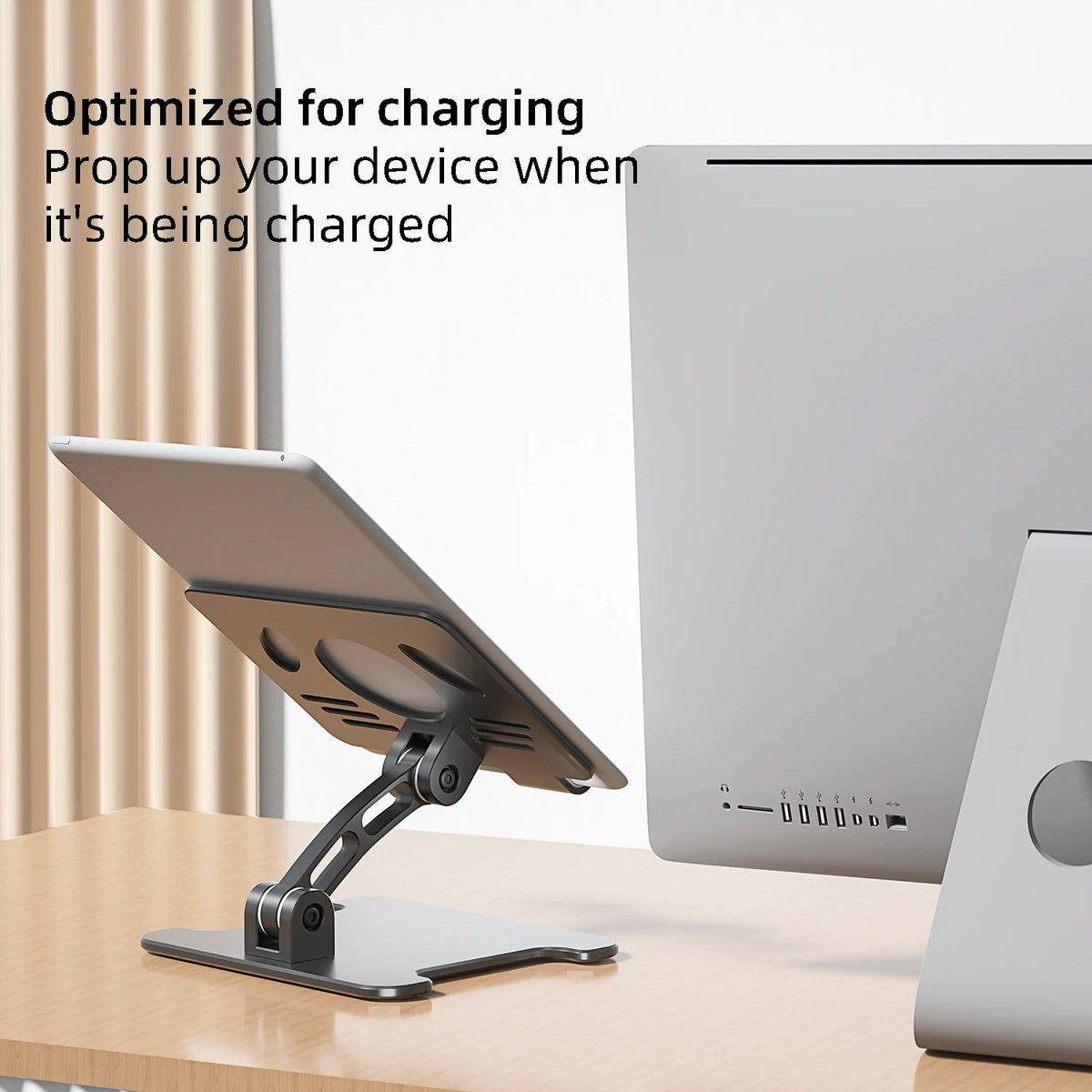 Dual Axis Fold Office Desktop Stand