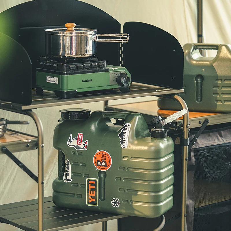 Faucet Water Bucket: Camping Drink Storage
