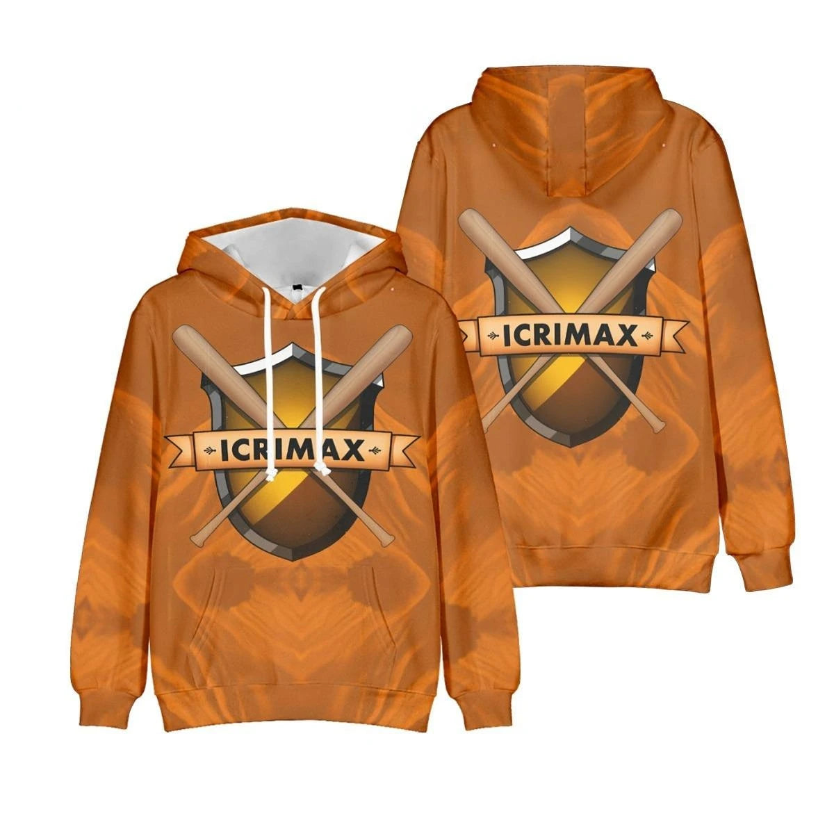Men Oversized Long Sleeve Hooded Sweatshirt
