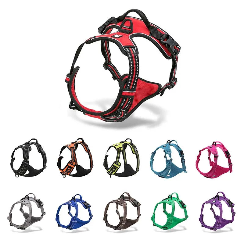Reflective Nylon large Dog Harness